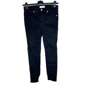 Madewell Womens Size 27 9 inch High Rise Skinny Jeans Black Denim Stretch